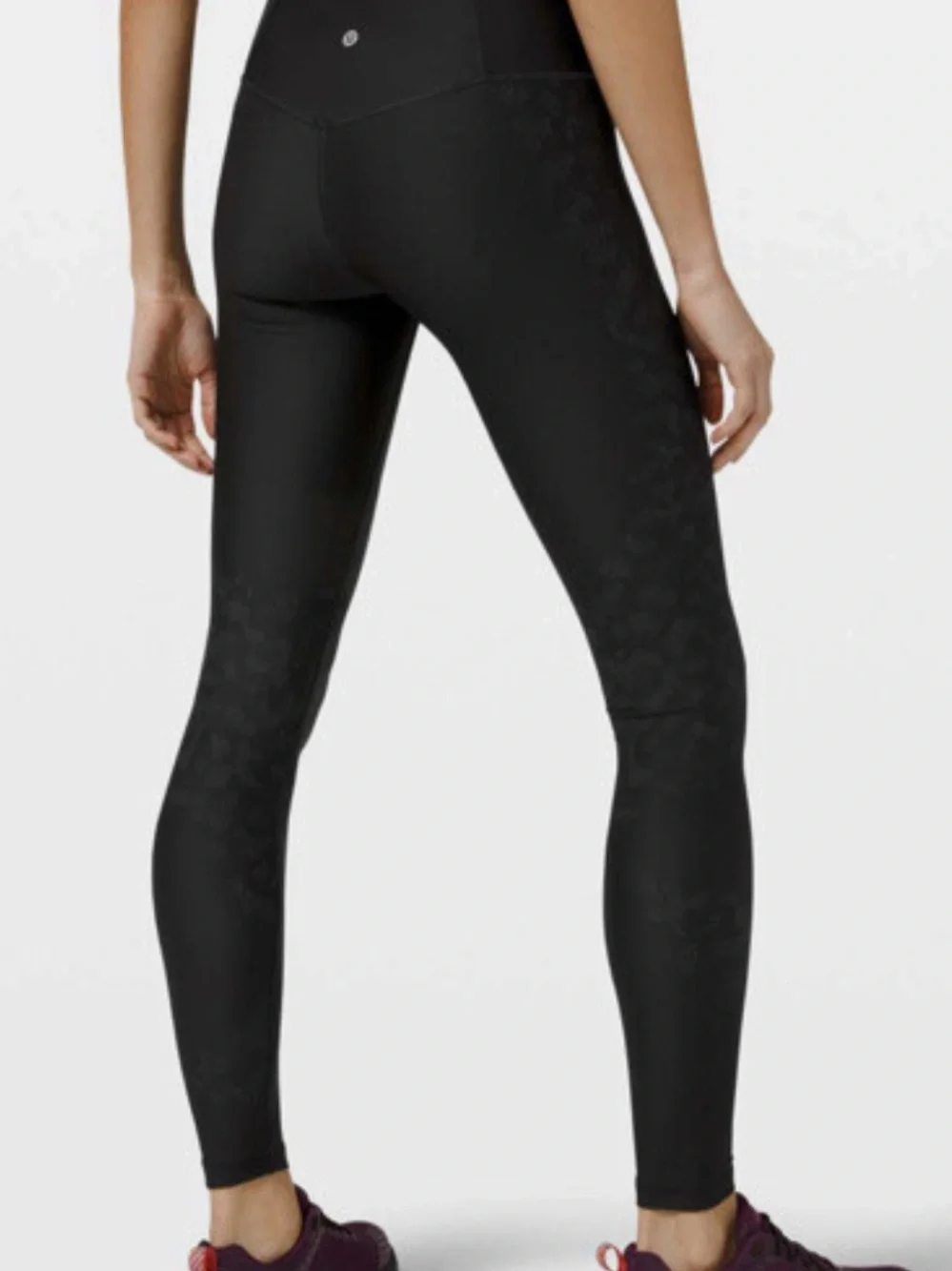 lululemon athletica High-Rise Black/Graphite Grey Camo Leggings.